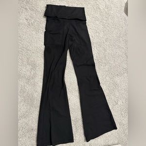 Aerie flared leggings with pockets